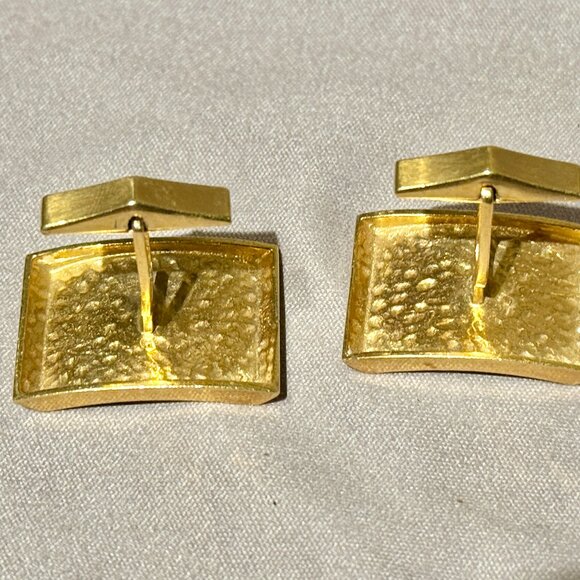 14K Gold Monogrammed Cufflinks 15.4g SOLD - Picture 2 of 4